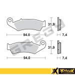 Brzdové doštičky predné PROX