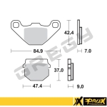 Brzdové doštičky predné PROX