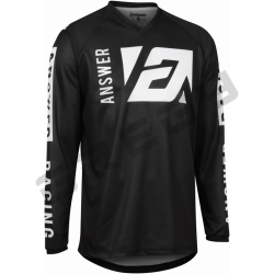 Dres ANSWER 22 SYNCRON MERGE Black / White - Veľkosť: XL